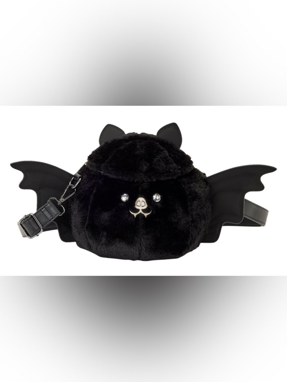 NWT Loungefly Plush Bat Figural Crossbody Bag RARE